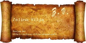 Zelina Vilja névjegykártya
